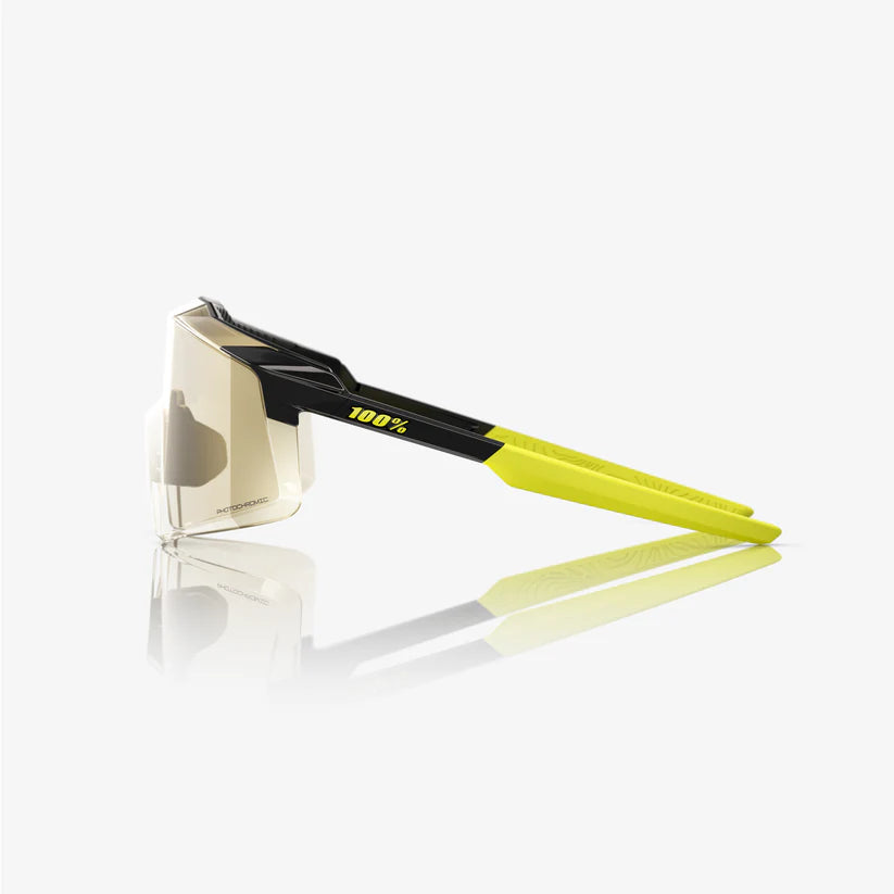 Image of Aerocraft - Gloss Metallic Black | Gold Mirror Photochromic Lens